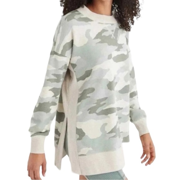 Camo Oversized Baggy Sweatshirt Top - Picture 1 of 8